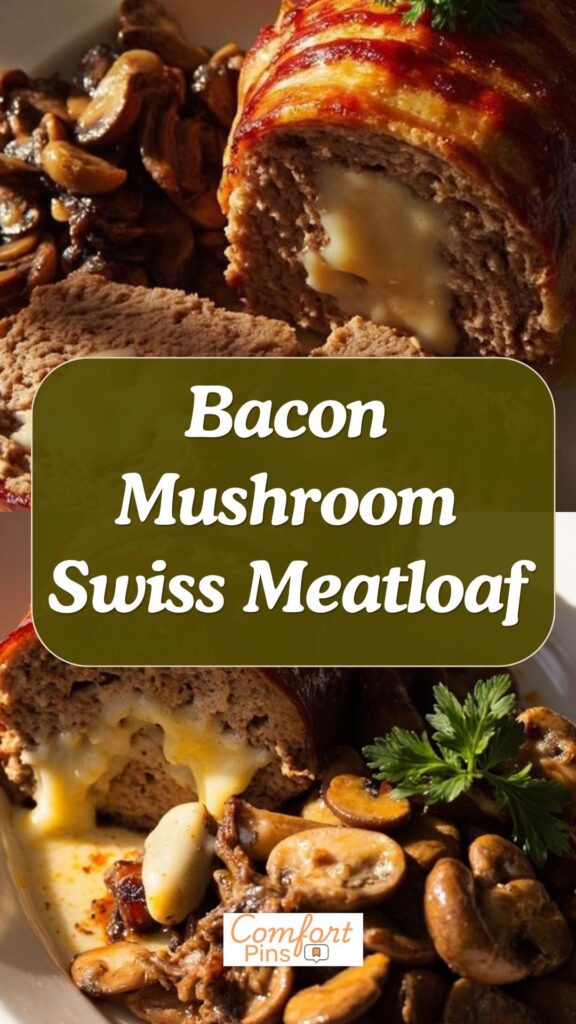Bacon Mushroom Swiss Meatloaf
