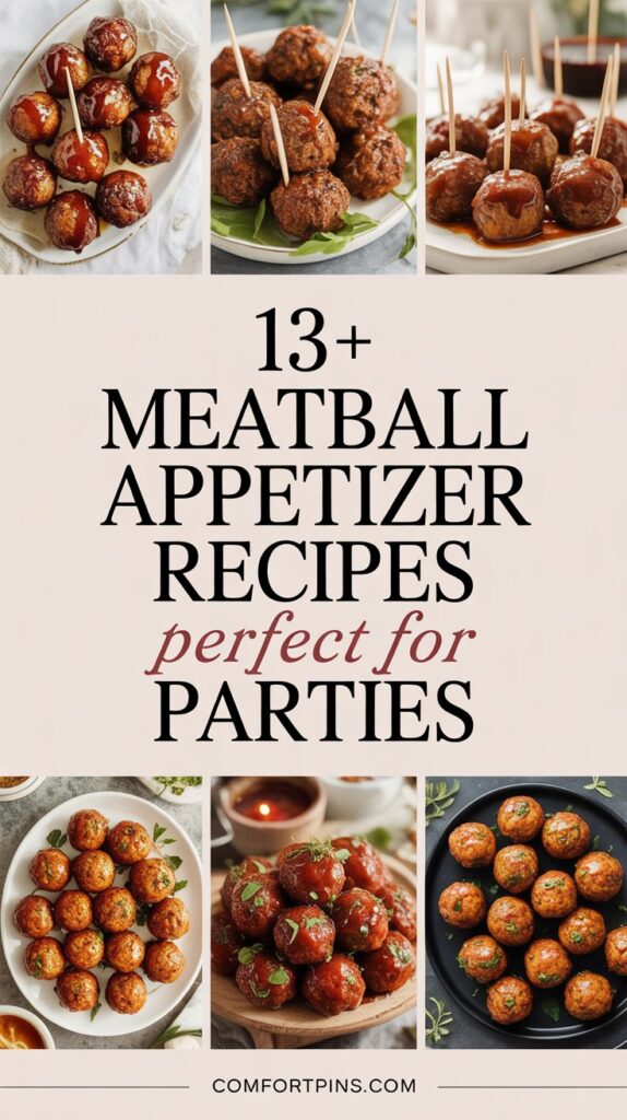 13+ Meatball Appetizer Recipes Perfect for Parties
