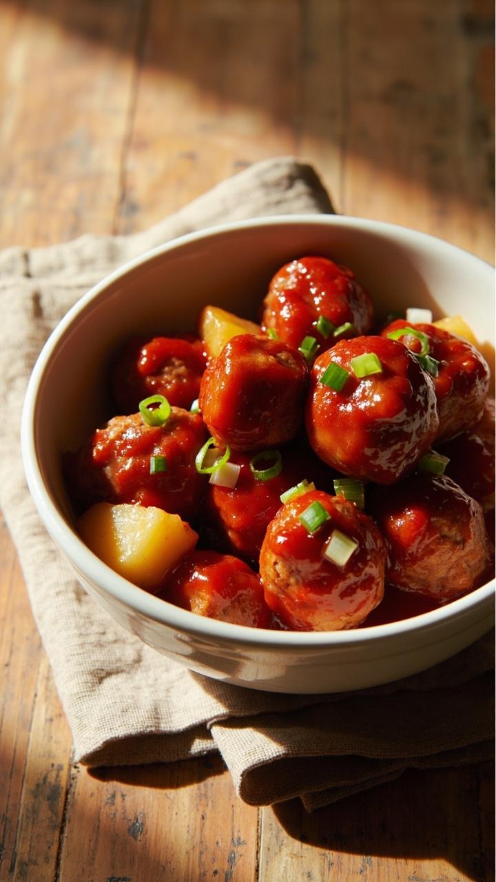 Sweet And Sour Meatballs Recipe