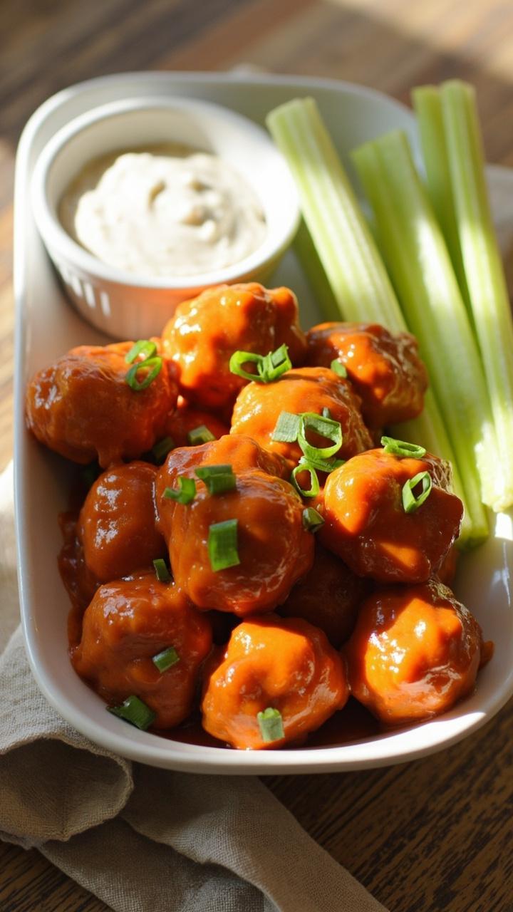 Buffalo Chicken Meatballs Recipe