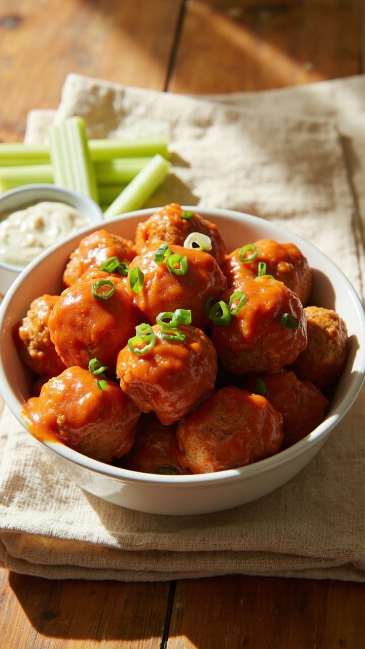 Buffalo Chicken Meatballs Recipe