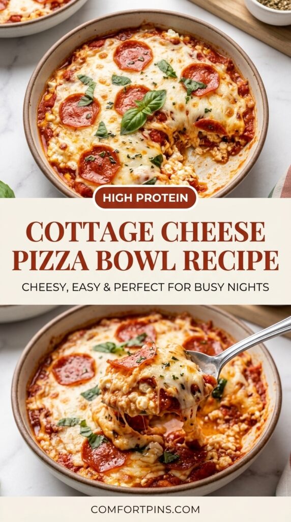Cottage Cheese Pizza Bowl Recipe
