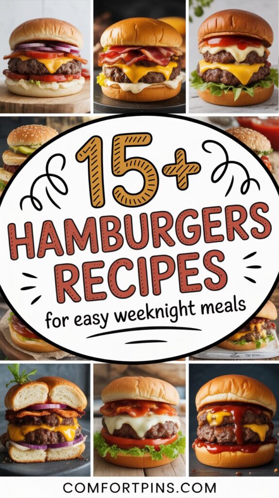 15+ Hamburgers Recipes for Easy Weeknight Meals