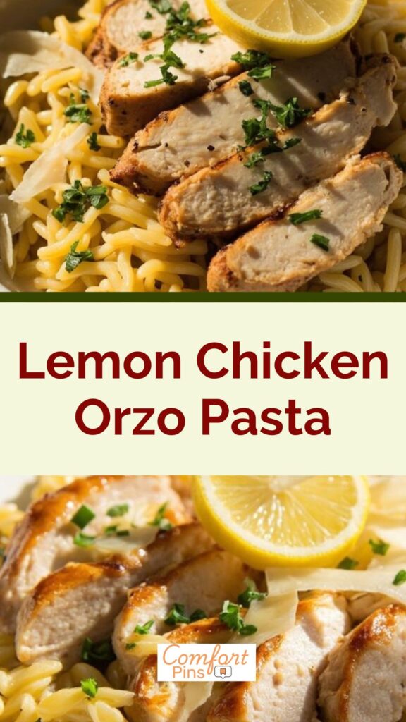 Lemon Chicken Orzo Pasta