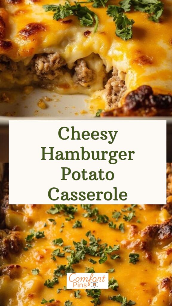 Cheesy Hamburger Potato Casserole