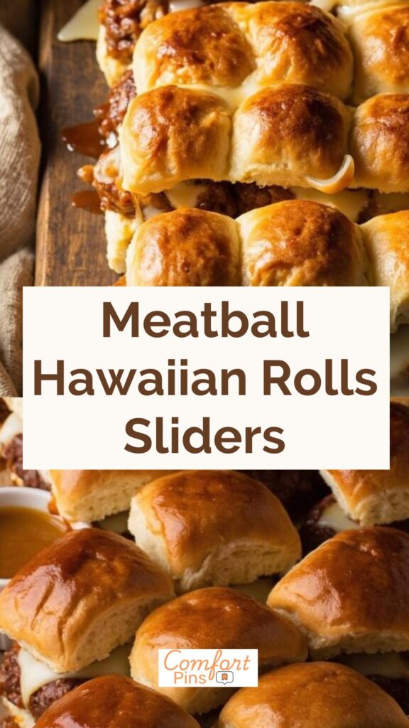 Meatball Hawaiian Rolls Sliders