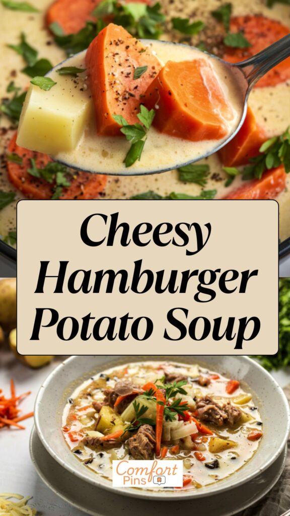 Cheesy Hamburger Potato Soup