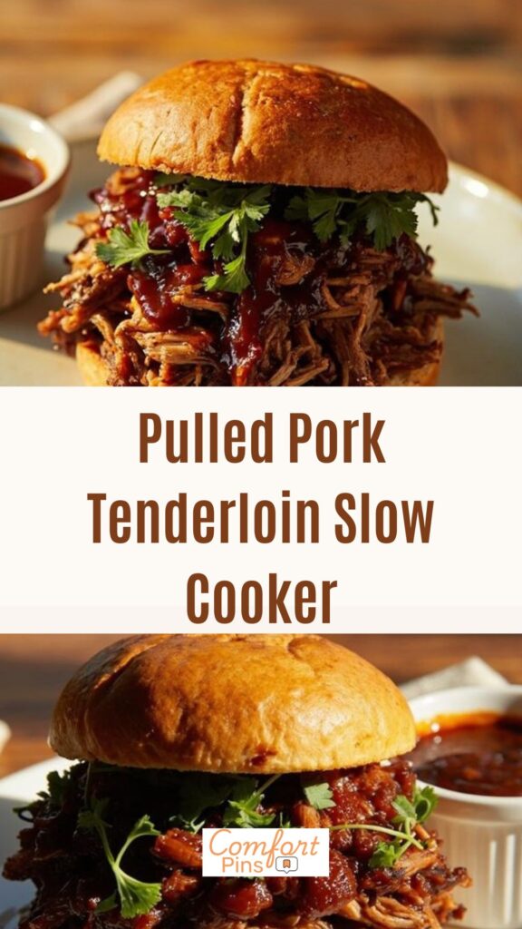 Pulled Pork Tenderloin Slow Cooker