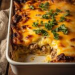 Cheesy Hamburger Potato Casserole