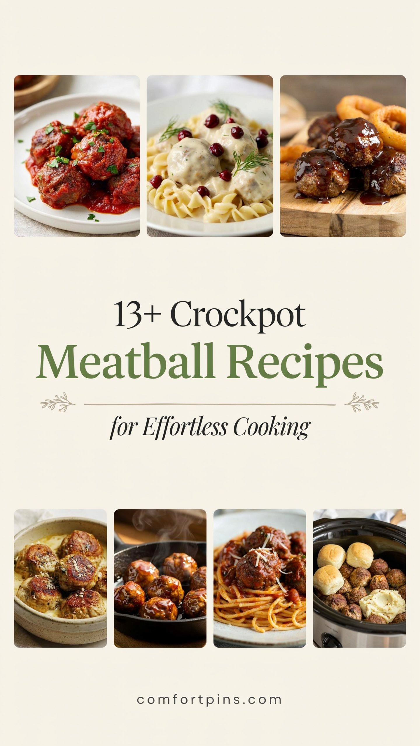 13+ Crockpot Meatball Recipes for Effortless Cooking