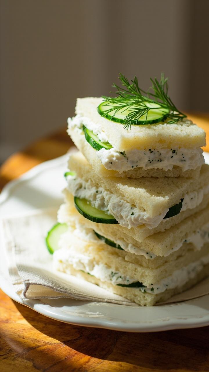 Cucumber Tea Sandwiches Recipe