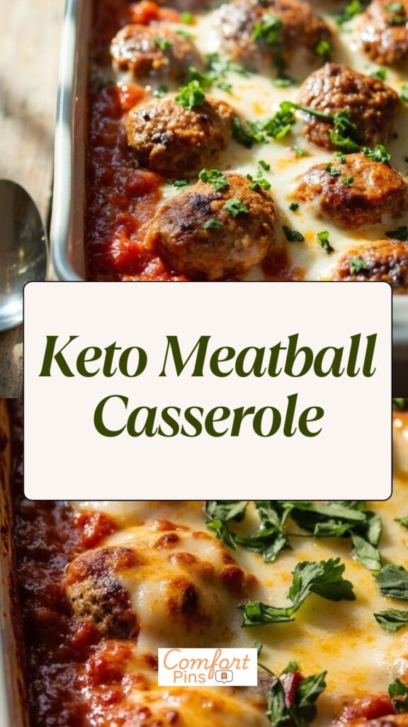 Keto Meatball Casserole