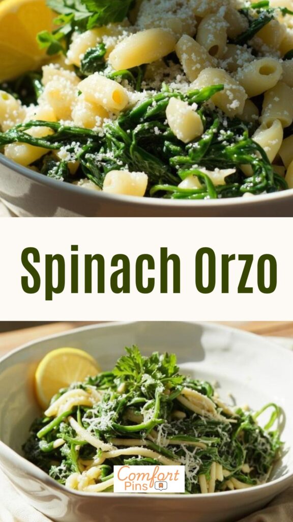 Spinach Orzo