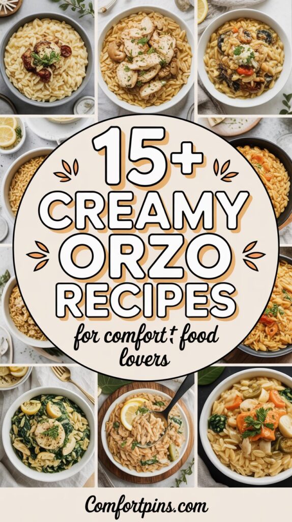 15+ Creamy Orzo Recipes for Comfort Food Lovers