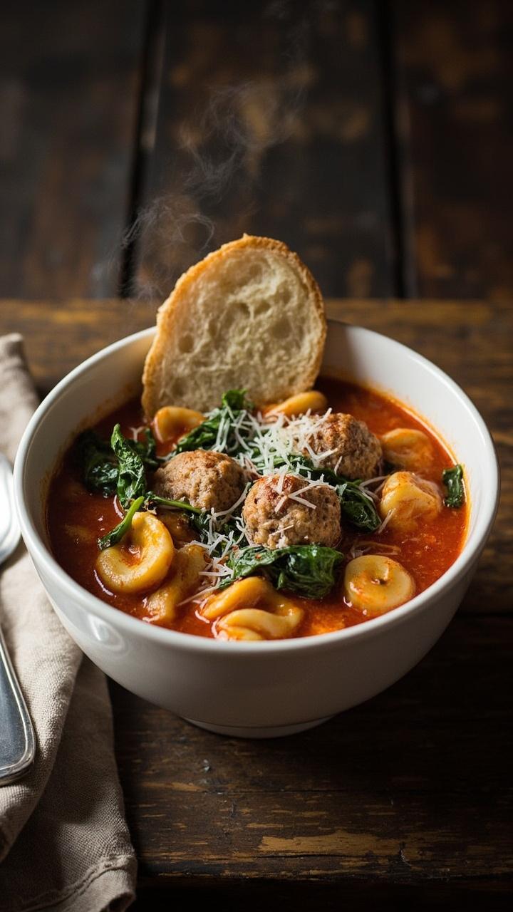 Meatball Tortellini Soup