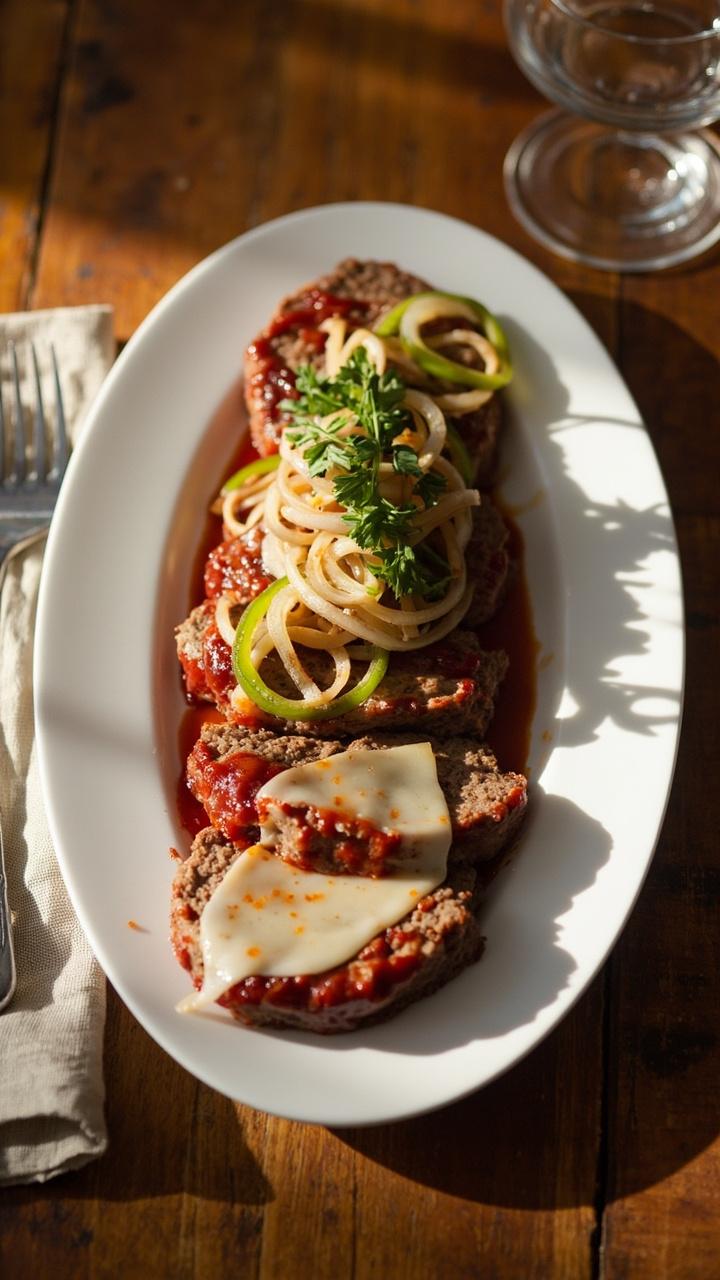 Philly Cheese Steak Meatloaf