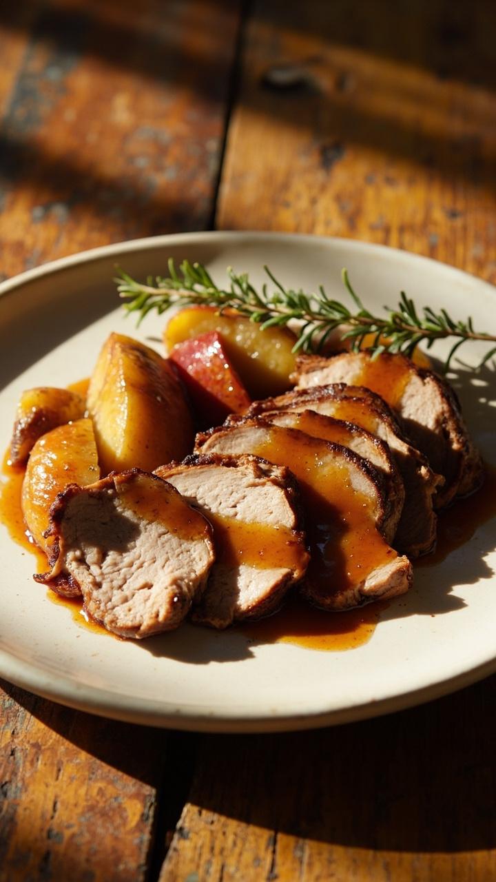 Pork Tenderloin With Apples