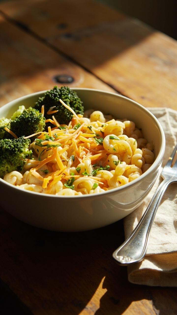 Broccoli Cheddar Orzo