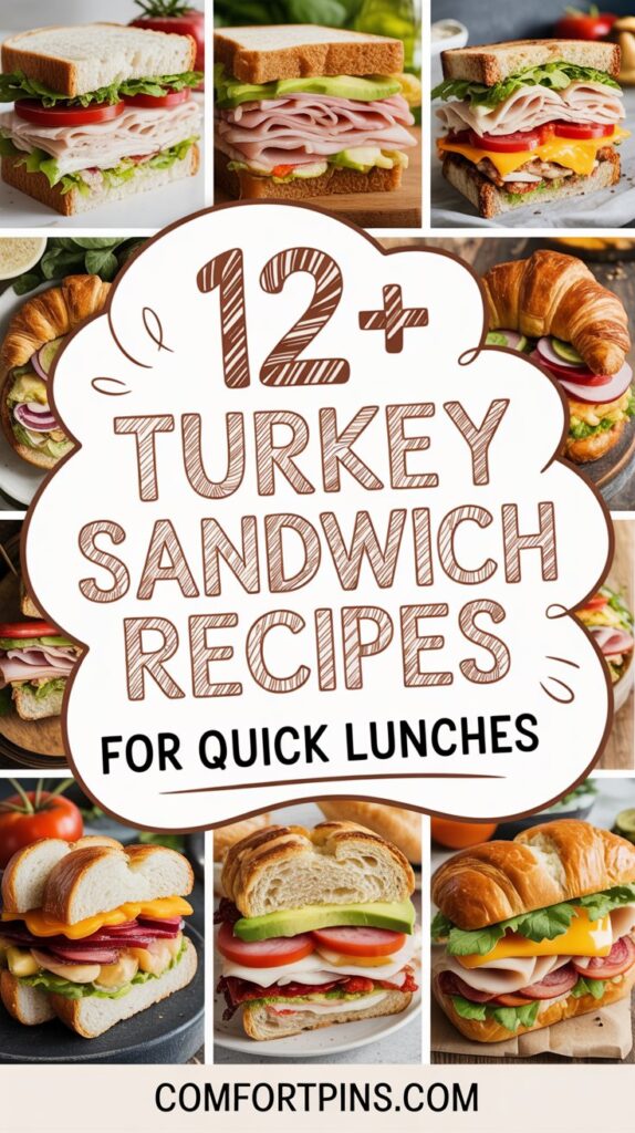 12+ Turkey Sandwich Recipes for Quick Lunches 12+ Turkey Sandwich Recipes for Quick Lunches