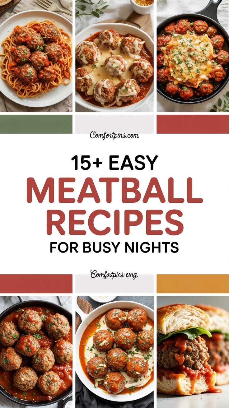 15+ Easy Meatball Recipes for Busy Nights